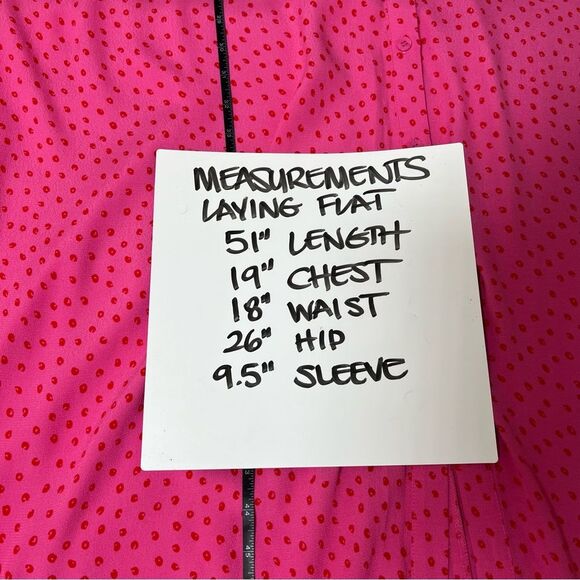 Whistles Women’s Size 14 Pink Red Polka Dot Heidi Spot Print Midi Dress - Picture 14 of 15